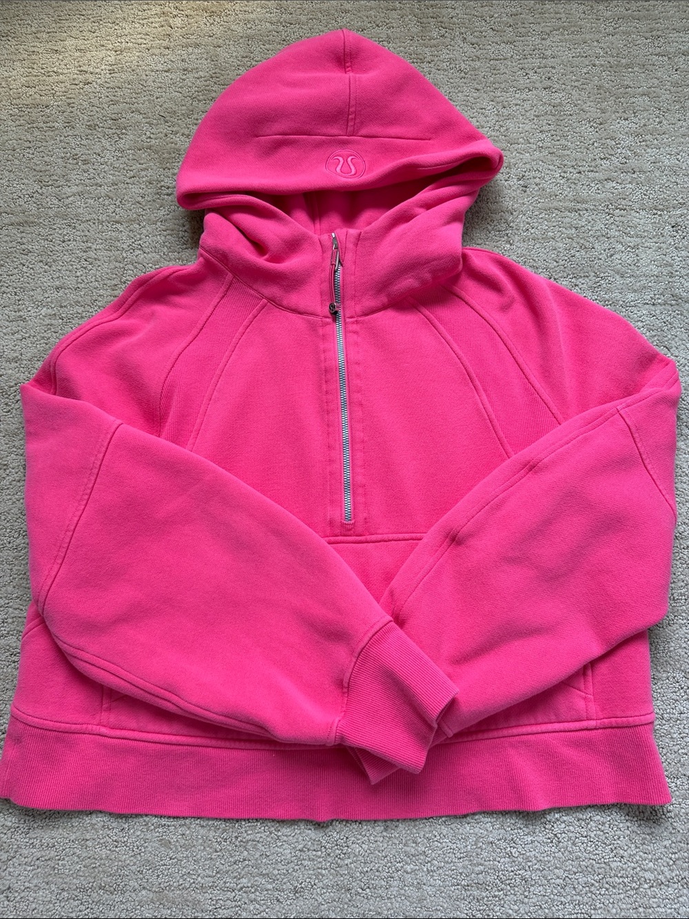 lululemon athletica Hot Pink Half-Zip Hoodie